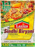 Laziza Sindhi Biryani Masala | 130G | Biryani Masala Spice Mix | Ready to Cook Spice Blend Aromatic | Flavour Masala | Pakistan Origin | Each 130G |