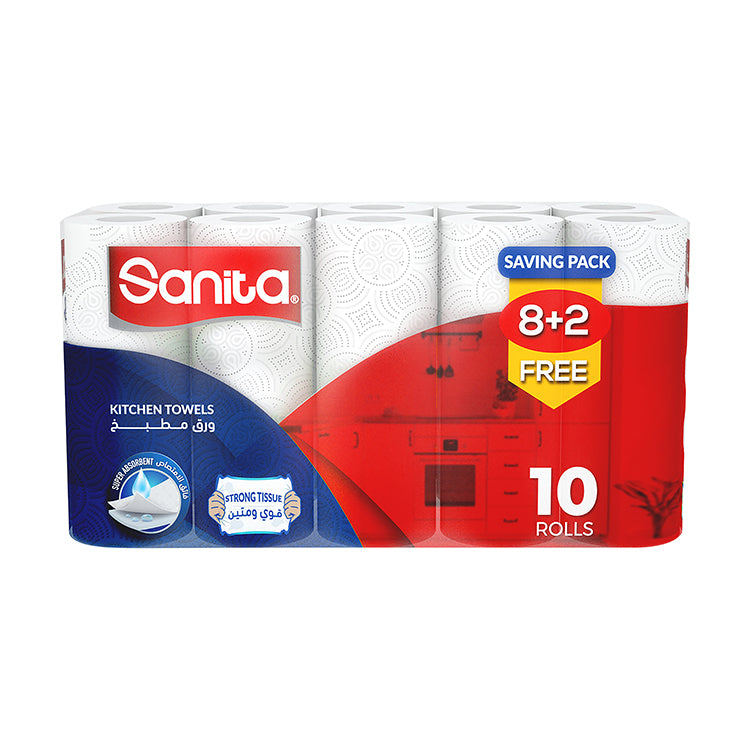 Sanita Kitchen Towel Club 8+2 Free 10pcs